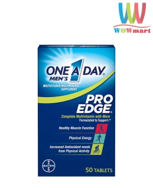 Vitamin One A Day dành cho nam One A Day Men’s Pro Edge Multivitamin 50 Tablets - Wowmart VN | 100% hàng ngoại nhập