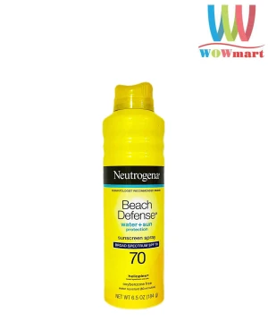 Xịt chống nắng khi đi biển Neutrogena Beach Defense SPF70 184g