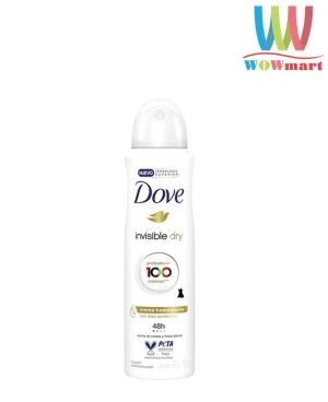 Xịt khử mùi mồ hôi Dove Invisible Dry 48H Crema Humectante 150ml