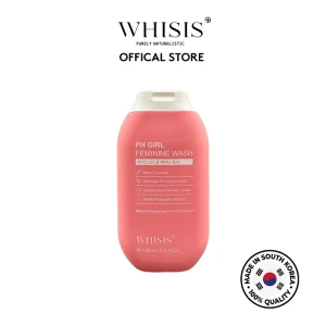 Dung Dịch Vệ Sinh Phụ Nữ X2 Nghệ Nano Whisis pH Girl Feminine Wash 200ml Làm Sạch, Khử Mùi, Dưỡng Ẩm, Giảm Viêm An Toàn Chính Hãng | Whisis Việt Nam