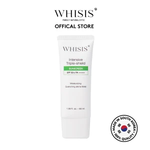 Kem Chống Nắng Làm Dịu Da Đa Chức Năng WHISIS Intensive Triple-Shield Sunscreen (SPF 50+/ PA++++) 50ml Chính Hãng | Whisis Việt Nam