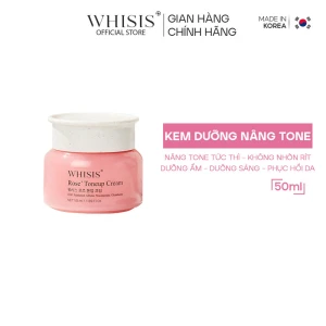 Kem Dưỡng Ẩm Trắng Da Nâng Tone Tức Thì Tinh Chất Hoa Hồng Whisis Rose Toneup Cream 50ml Chính Hãng | Whisis Việt Nam