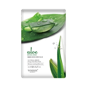 Mặt Nạ Giấy Hàn Quốc Cấp Ẩm WHISIS Nature Origin Energy Aloe Sheet Mask Chiết Xuất Lô Hội 25ml