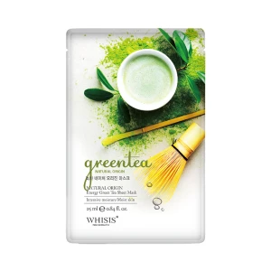 Mặt Nạ Giấy Hàn Quốc Trị Mụn Trà Xanh WHISIS Nature Origin Energy Green Tea Sheet Mask 25ml