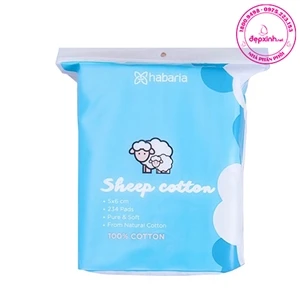 Bông tẩy trang cừu Habaria Sheep Cotton 234 Miếng