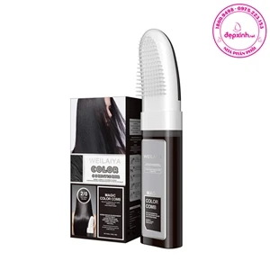 Dầu gội phủ bạc dưỡng tóc Weilaiya  Weilaiya Magic Color Comb 100ml - Màu Đen