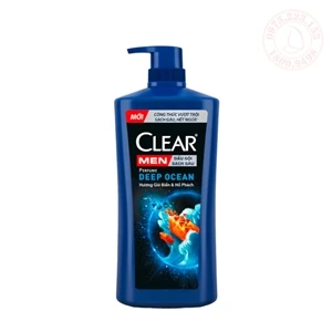 Dầu gội sạch gàu Clear Men Perfume Deep Ocean hương gió biển & hổ phách 840g