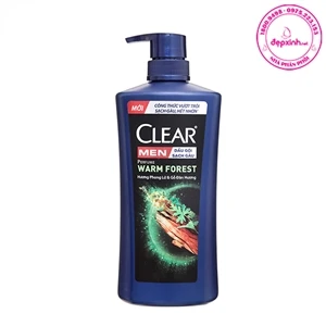 Dầu gội sạch gàu phong lữ và gỗ đàng hương Clear Men Perfume Warm Forest 600g