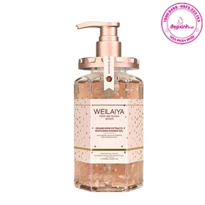 Gel tắm trắng cánh hoa hồng Weilaiya DaMask Grand Rose Extracts Whitening 450ml