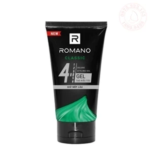 Gel tạo kiểu tóc giữ nếp lâu Romano Classic Deluxe Styling Glue Gel số 4 150g