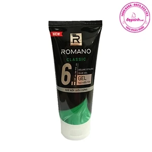 Gel tạo kiểu tóc giữ nếp siêu cứng Romano Classic 6 Deluxe Styling Glue 150g
