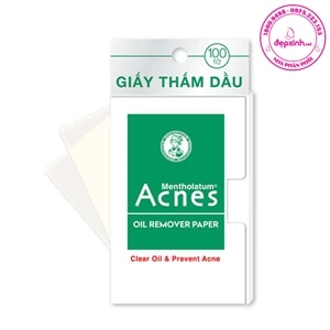 Giấy thấm dầu kiểm soát nhờn giúp ngăn ngừa mụn Acnes Oil Remover Paper 100 tờ