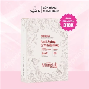 Hộp 8 miếng mặt nạ chống lão hóa và trắng da MiungLab Premium Biocell Mask Sheet