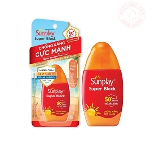 Kem chống nắng cực mạnh Sunplay Super Block SPF50/PA++++  30g
