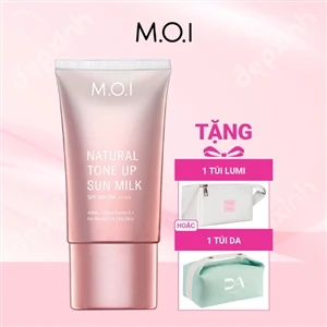Kem chống nắng nâng tone tự nhiên M.O.I Natural Tone Up Sun Milk SPF50 40ml