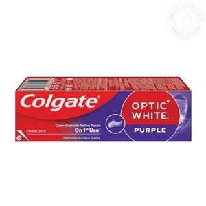 Kem đánh răng công nghệ sắc tím trắng sáng Colgate Optic White Purple 100g