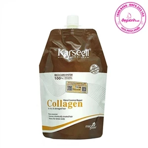 Kem ủ hấp tóc phục hồi hư tổn siêu mềm mượt Collagen Karseell Macca 500ml