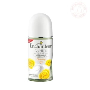 Lăn khử mùi dưỡng trắng da kem sữa tươi Enchanteur White Charming 50ml