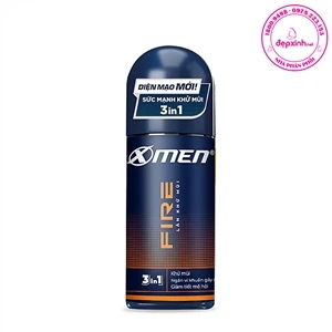 Lăn khử mùi X-men Fire hương nam tính kháng khuẩn lưu hương 48h 50ml