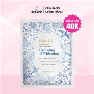 Mặt nạ cấp ẩm dưỡng trắng MiungLab Premium Hydrating Whitening Biocell Sheet