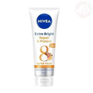 Serum dưỡng thể Nivea phục hồi & chống nắng ban ngày từ 8 Super Foods 180ml