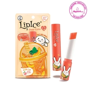 Son dưỡng có màu LipIce Sheer Color Thỏ 7 Màu Trà Đào 2.4g