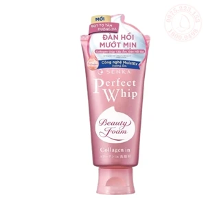 Sữa rửa mặt ẩm mịn săn chắc da Senka Perfect Whip Collagen In  120g