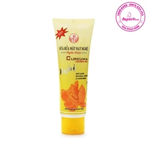 Sữa rửa mặt hạt nghệ ngừa mụn Thorakao Curcuma Cleasing Milk 100g