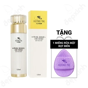 Sữa rửa mặt ngọc trai vàng 24k Hương Thị Pearl Shine 24K Gold 120ml