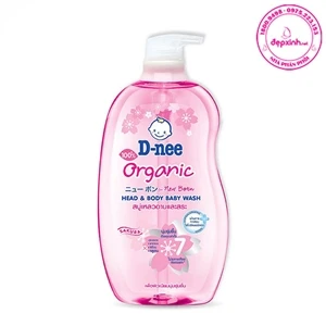 Tắm gội toàn thân em bé D-nee Sakura 800ml