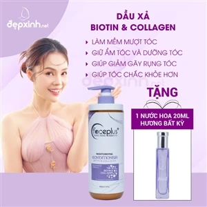 [TẶNG NƯỚC HOA] Dầu xả ngăn gãy rụng tóc Faceplus+ Biotin & Collagen 800ml