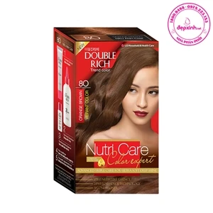 Thuốc nhuộm tóc Double Rich Trend Color 80 - Nâu Ánh Cam