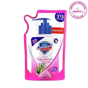 Túi nước rửa tay diệt khuẩn Safeguard Floral Pink With Aloe 420ml