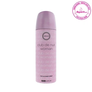 Xịt khử mùi hương nước hoa Armaf Club De Nuit Body Spray For Women 200ml