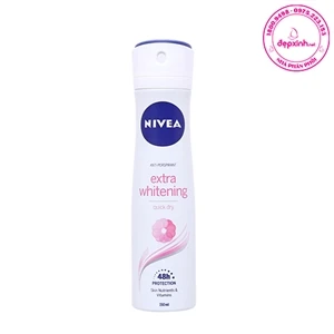Xịt khử mùi Nivea Trắng Mịn Mờ Vết Thâm Extra Whitening 150 ml