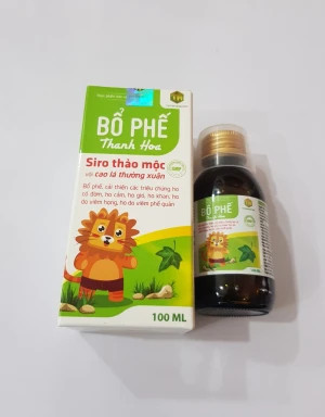 Siro bổ phế Thanh Hoa: Cải thiện các triệu chứng ho có đờm, ho do viêm phế quản, ho khan, ho do viêm họng, ho cảm,ho gió