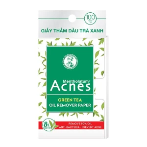 Acnes Giấy Thấm Dầu Trà Xanh (Acnes Green Tea Oil Remover Paper) 100 Tờ.
