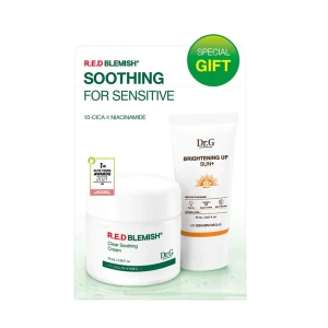 Bộ Chăm Sóc Da Dr.G R.E.D Blemish Clear Soothing Cream Bonus Set.