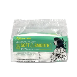 Bông Tẩy Trang Vuông Cao Cấp Abbw 50 Miếng.