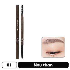 Chì Kẻ Chân Mày Bom Super Slim Eyebrow 01 Charcoal Brown 0,1G.