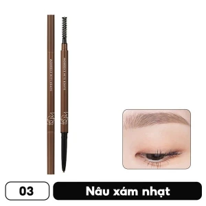 Chì Kẻ Chân Mày Bom Super Slim Eyebrow 03 Taupe Brown 0,1G.
