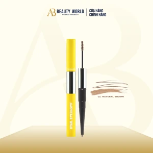Chì Kẻ Mày 2 Đầu Lemonade Want It Got It Dual Eyebrow Natural Brown.
