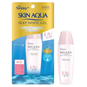 Gel Chống Nắng Dưỡng Da Trắng Mịn Sunplay Skin Aqua Silky White Gel Spf50 Pa 30G.