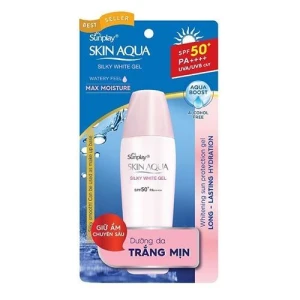 Gel Chống Nắng Dưỡng Da Trắng Mịn Sunplay Skin Aqua Silky White Gel Spf50 Pa 70G.