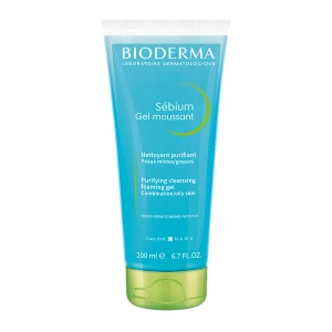 Gel Rửa Mặt Dành Cho Da Dầu & Hỗn Hợp Bioderma Sébium Gel Moussant 200ml (Tuýp).