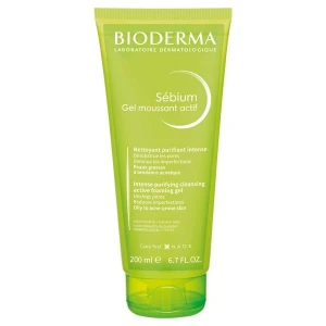 Gel Rửa Mặt Làm Sạch Sâu Và Giảm Mụn Bioderma Sébium Gel Moussant Actif 200ml.
