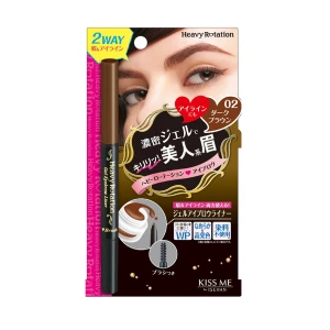 Gel Vẽ Lót Lông Mày Và Kẻ Mí Mắt Kissme 0.1G - 02 Nâu Đậm.