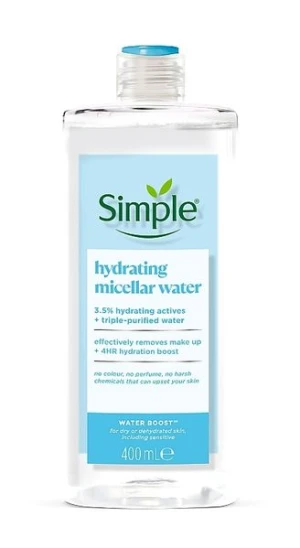 Nước Tẩy Trang Simple Sạch Sâu, Cấp Ẩm Đa Tầng Micellar Water Boost 400ml.