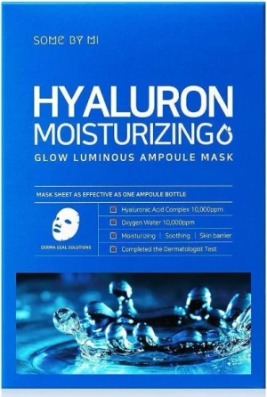 Qt Some By Mi Mặt Nạ Giấy Hyaluron Moisturizing Glow Luminous Ampoule Mask 25G (Ip04)-Trial