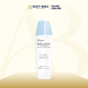 Sữa Chống Nắng Dưỡng Da Ngừa Mụn Sunplay Skin Aqua Acne Clear Milk Spf50 Pa 25G.